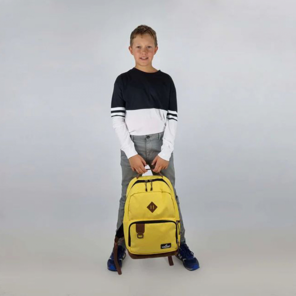 Rucsac lifestyle Pure Eco galben, produs Walker by Schneiders, 30x46x20 cm [4]