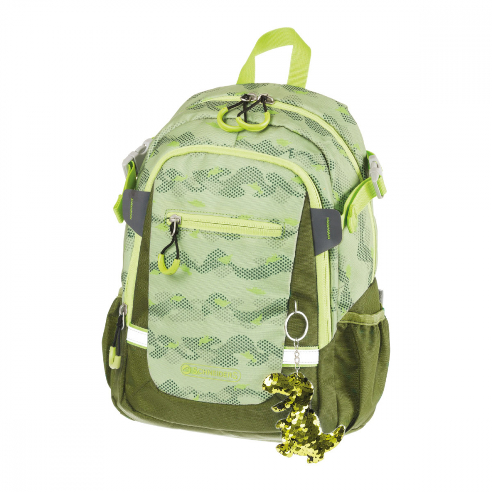 Rucsac pentru Gradinita Rhino Dino Verde Oliv, Schneiders Kids, 25 x 35 x 12 cm, 11 L, verde oliv [1]