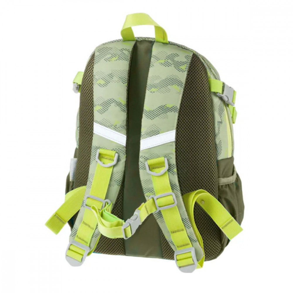 Rucsac pentru Gradinita Rhino Dino Verde Oliv, Schneiders Kids, 25 x 35 x 12 cm, 11 L, verde oliv [2]