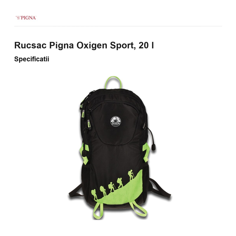 Rucsac Pigna Oxigen Sport, 20 l [3]