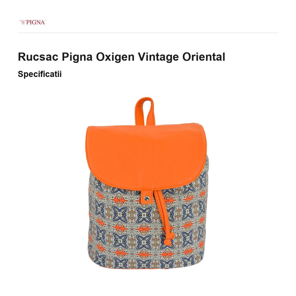 Rucsac Pigna Oxigen Vintage Oriental [3]
