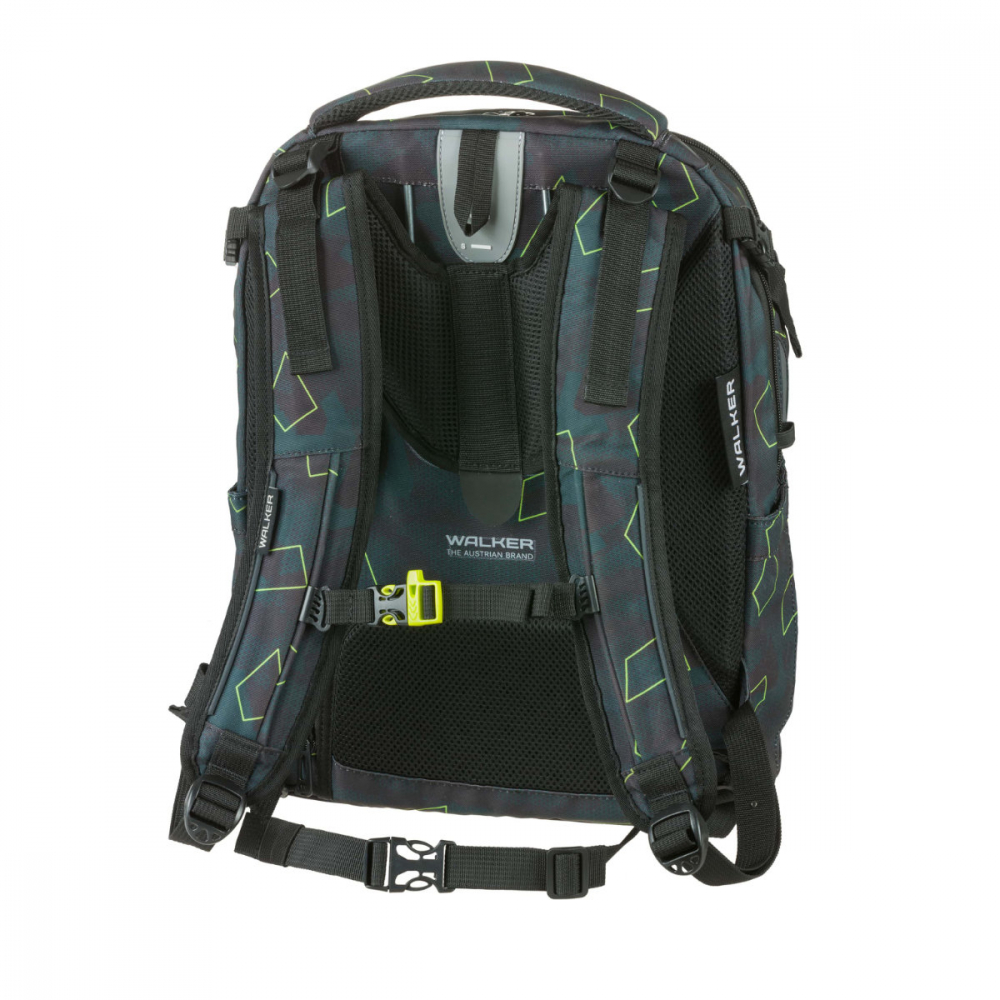 Rucsac Scolar Elite 2.0 Green Polygon, Walker by Schneiders, 32 x 46 x 20 cm, 32 L, verde [2]