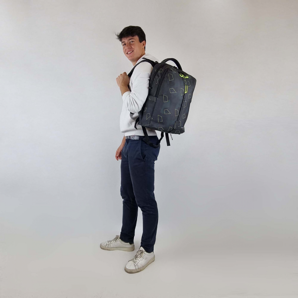 Rucsac Scolar Elite 2.0 Green Polygon, Walker by Schneiders, 32 x 46 x 20 cm, 32 L, verde [4]
