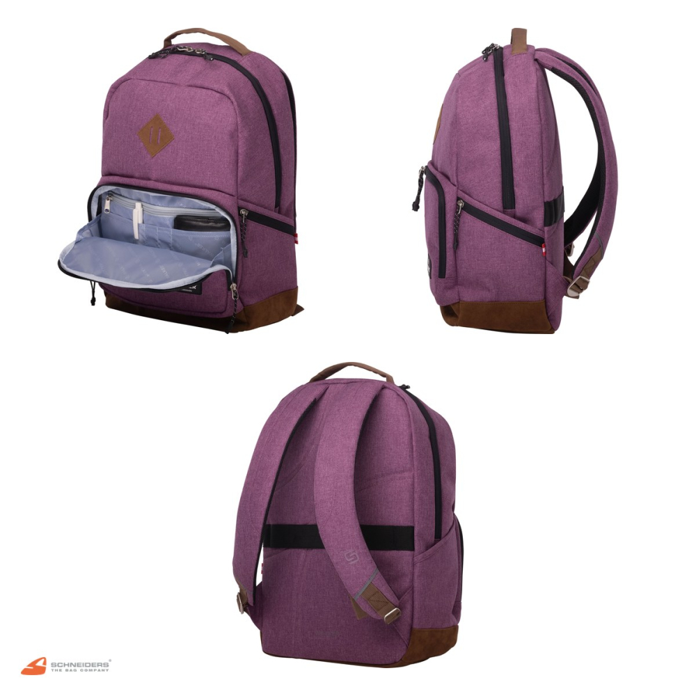 Rucsac Walker by Schneiders Pure Eco, 30x46x20 cm, 29 l, lipstick [4]