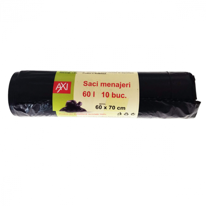 Set 10 saci menajeri, 60 l, dimensiuni 60 x 70 cm, negri [3]