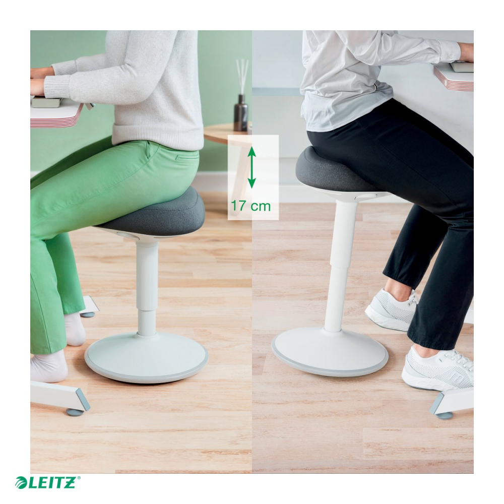 Scaun ergonomic Leitz pentru sezut activ, reglabil pneumatic 47-64 cm, gri pastel [5]