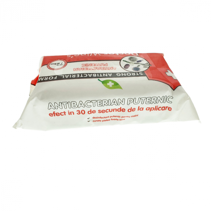 Servetele umede igienice antibacteriene Doctor Wipe's 72 buc [3]