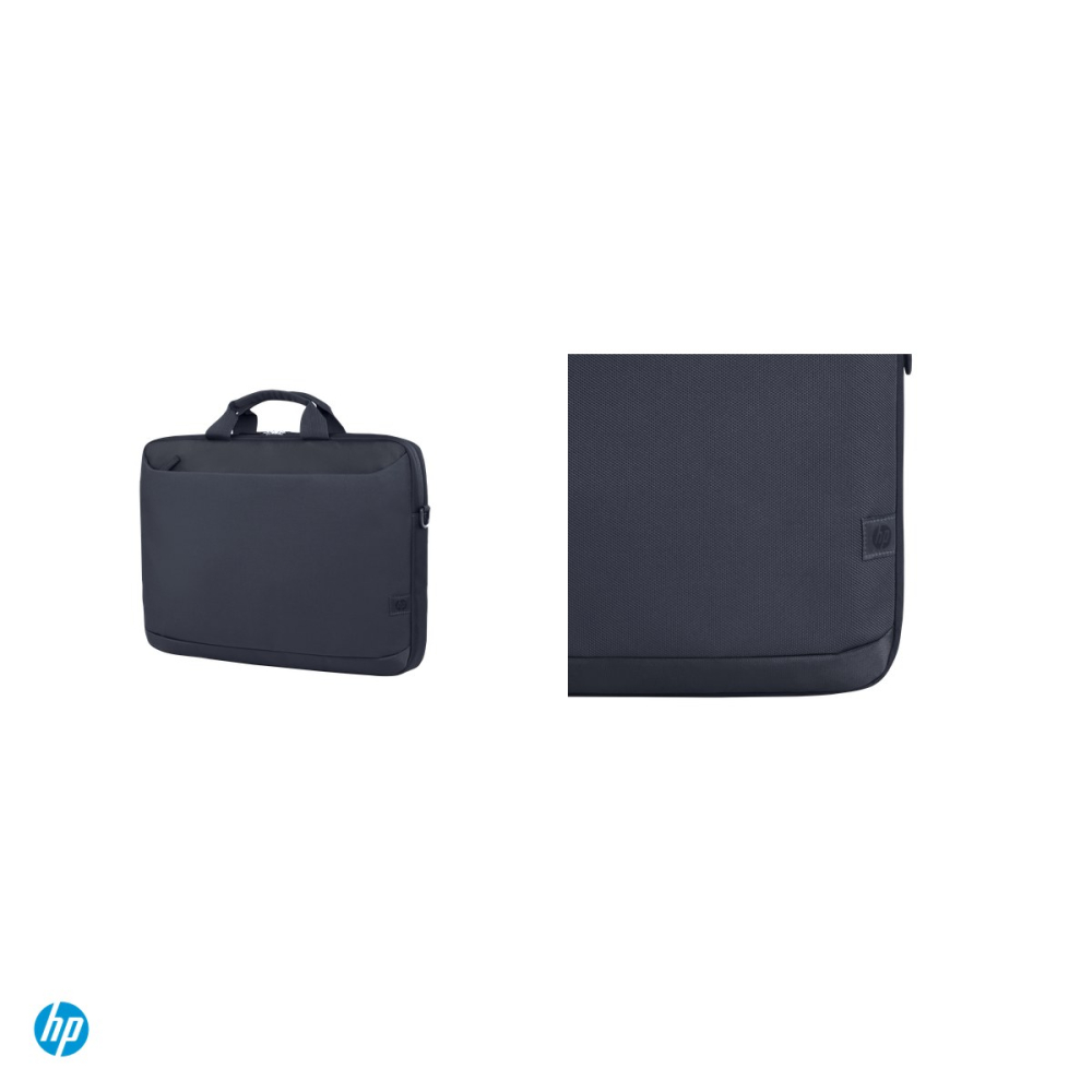 Servieta laptop HP Everyday 16-inch Laptop Briefcase pentru laptop 16 inch, 12 L, poliester reciclat 600D rezistent la apa, curea de umar detasabila, gri, A08KHUT [4]