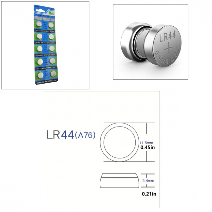 Set 10 Baterii Alcaline AG13 / LR44, TMI, in Blister [4]