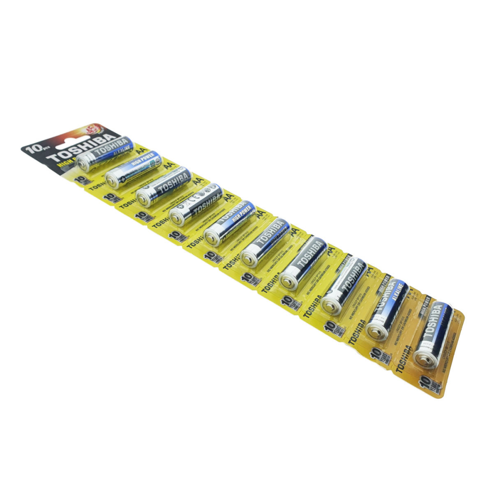 Set 10 Baterii Alcaline Toshiba High Power AA LR06, 1.5V, Performanta Ridicata si Durata Extinsa, pentru Dispozitive Electrice si Electronice, Economie si Stocare Sigura [4]