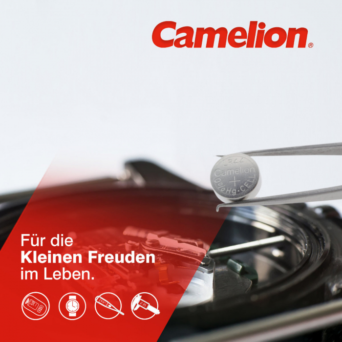 Set 10 baterii buton alcaline Camelion AG13 / LR44 / LR1154 / 357, 1.5V, capacitate 158mAh, in blister [5]