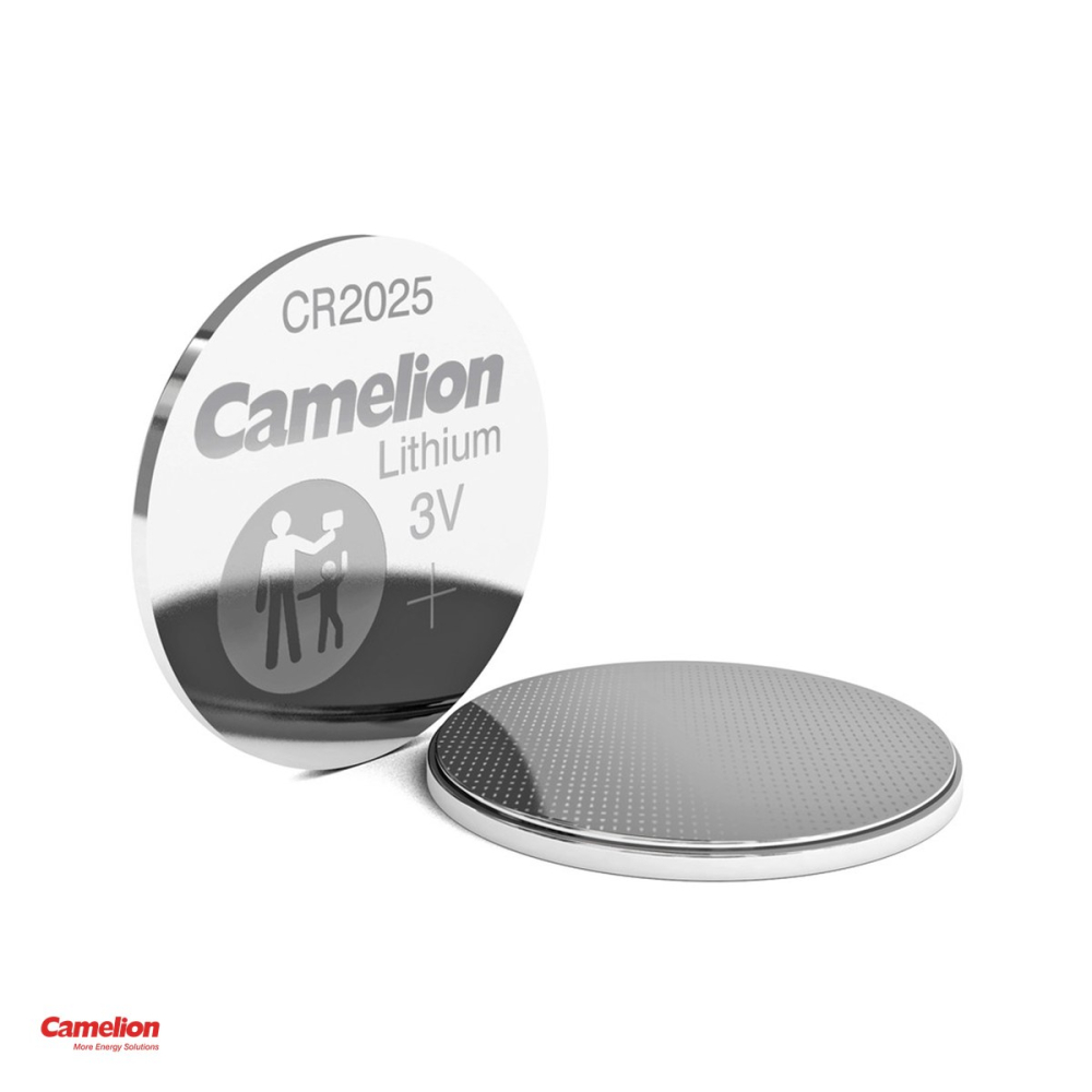 Set 10 baterii litiu Camelion CR2025, litiu - dioxid de mangan, 3 V, 150 mAh, 20 x 2.5 mm, 2 blistere a cate 5 bucati [4]