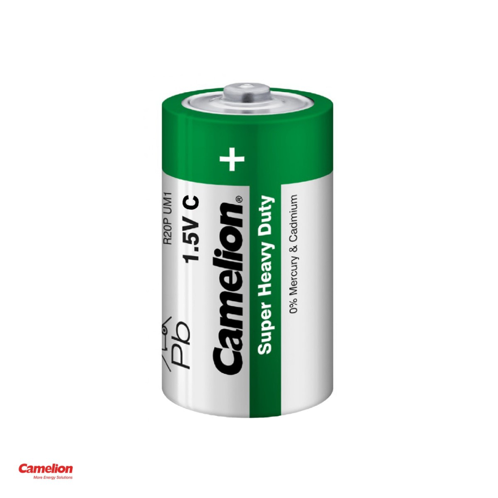 Set 10 baterii zinc carbon Camelion Super Heavy Duty C R14, 1.5 V, 26.2 x 50 mm, 5 blistere a cate 2 bucati [4]