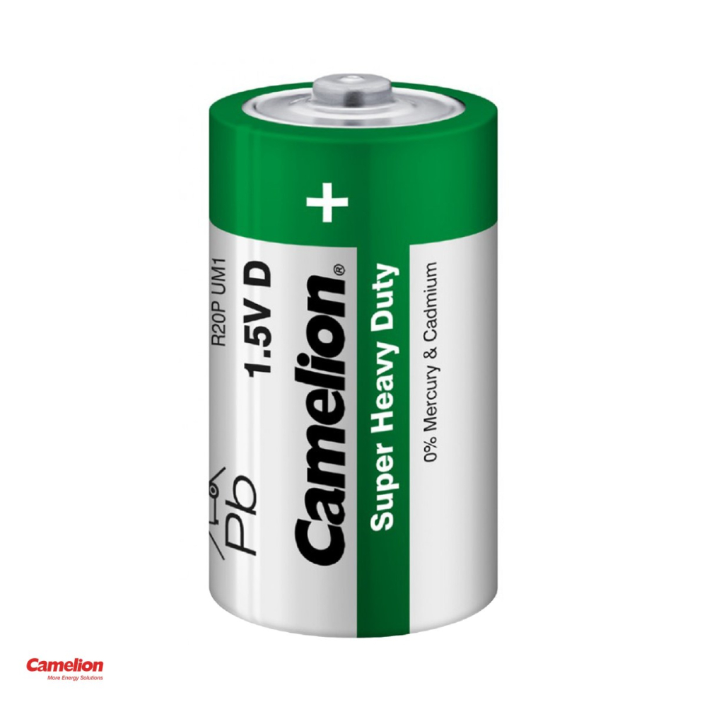 Set 10 baterii zinc carbon Camelion Super Heavy Duty D R20, 1.5 V, 34.2 x 61.5 mm, 5 blistere a cate 2 bucati [4]