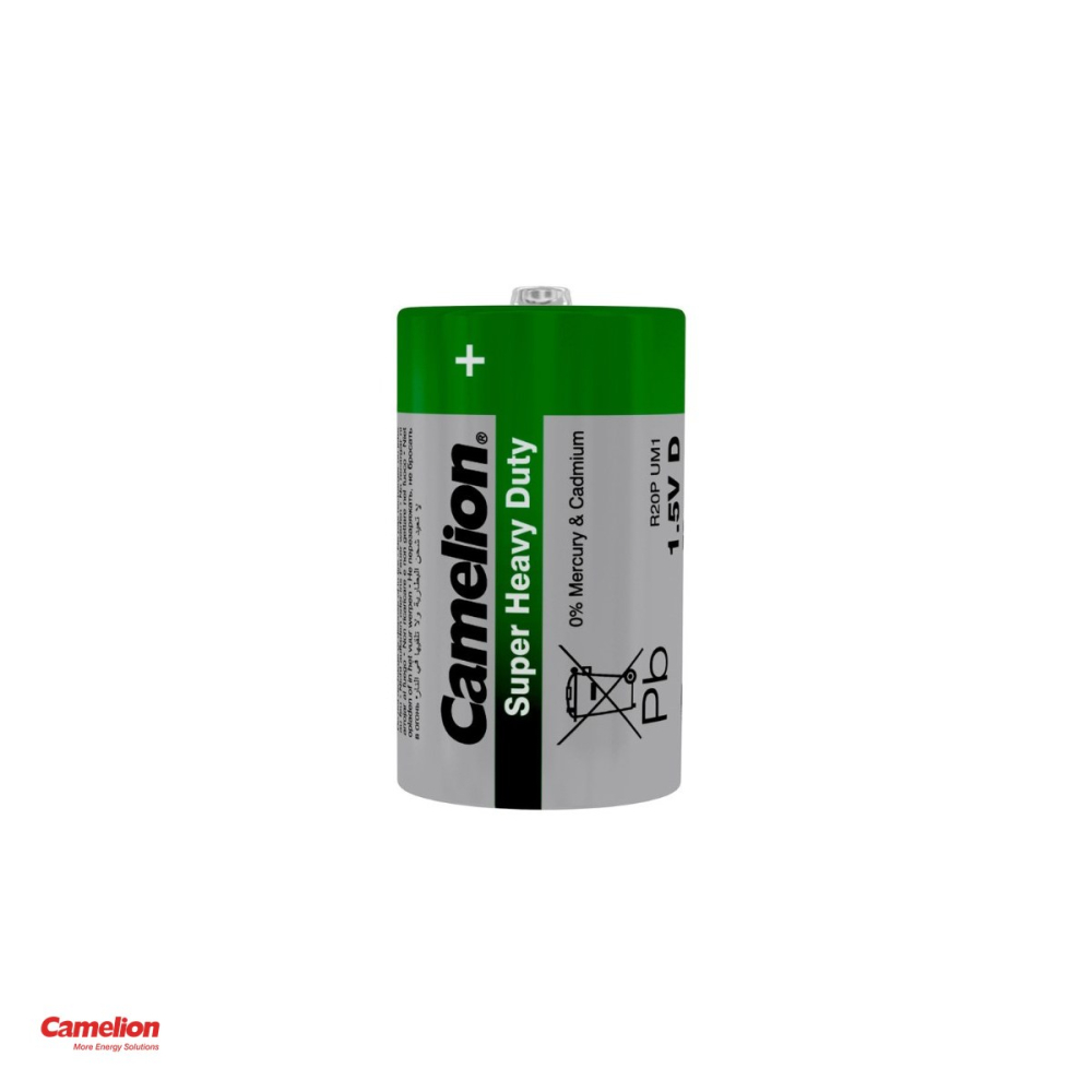 Set 10 baterii zinc carbon Camelion Super Heavy Duty D R20, 1.5 V, 34.2 x 61.5 mm, bulk, 5 pachete a cate 2 bucati [4]