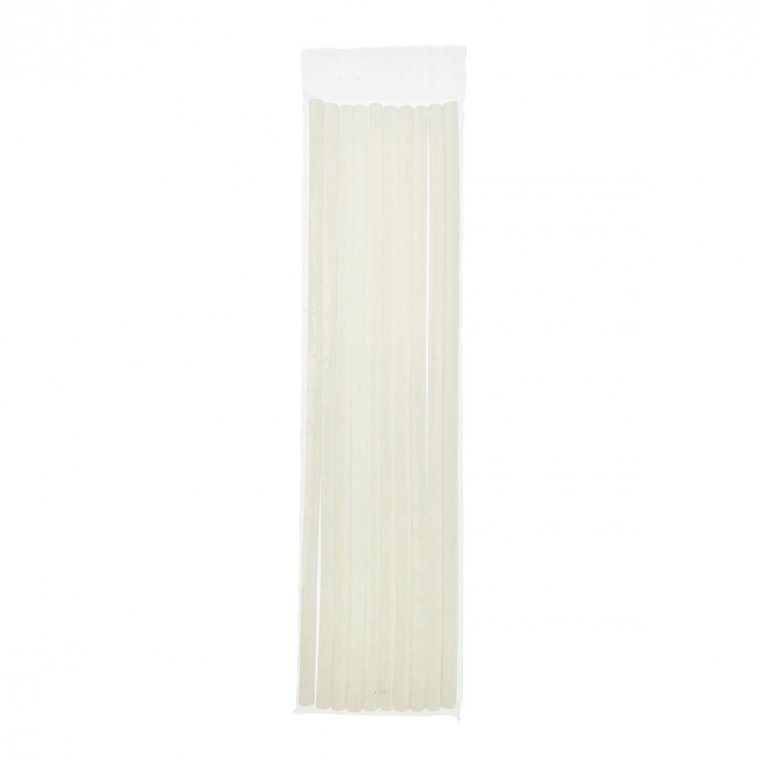 Set 10 bucati bare din silicon semitransparent 7mm diametru x 270mm lungime, 10g, pentru pistol de lipit [3]