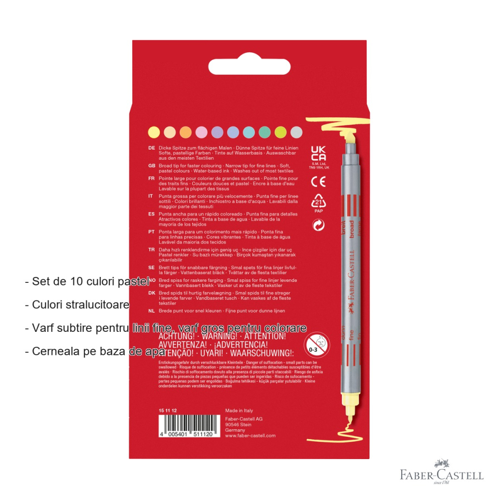 CARIOCA 10 CULORI PASTEL 2 CAPETE FABER-CASTELL [2]