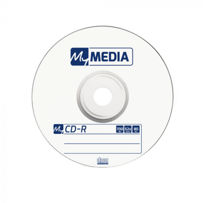 Set 10 CD-R 700 Mb, 52X, My Media 69204, 80 min, cu logo, ambalat in folie [2]