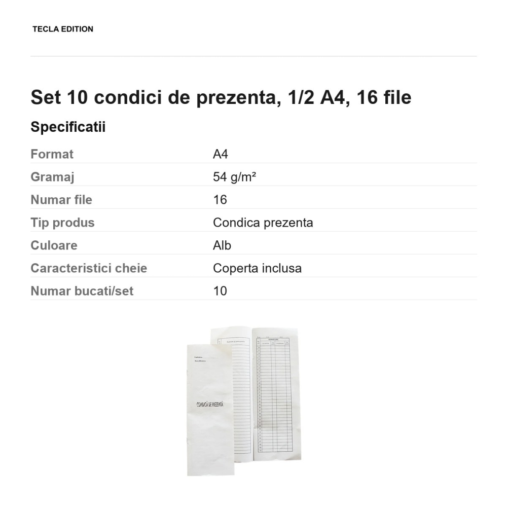 Set 10 condici de prezenta, 1/2 A4, 16 file [3]