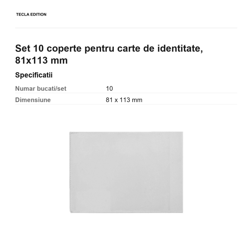 Set 10 coperte pentru carte de identitate, 81x113 mm [3]