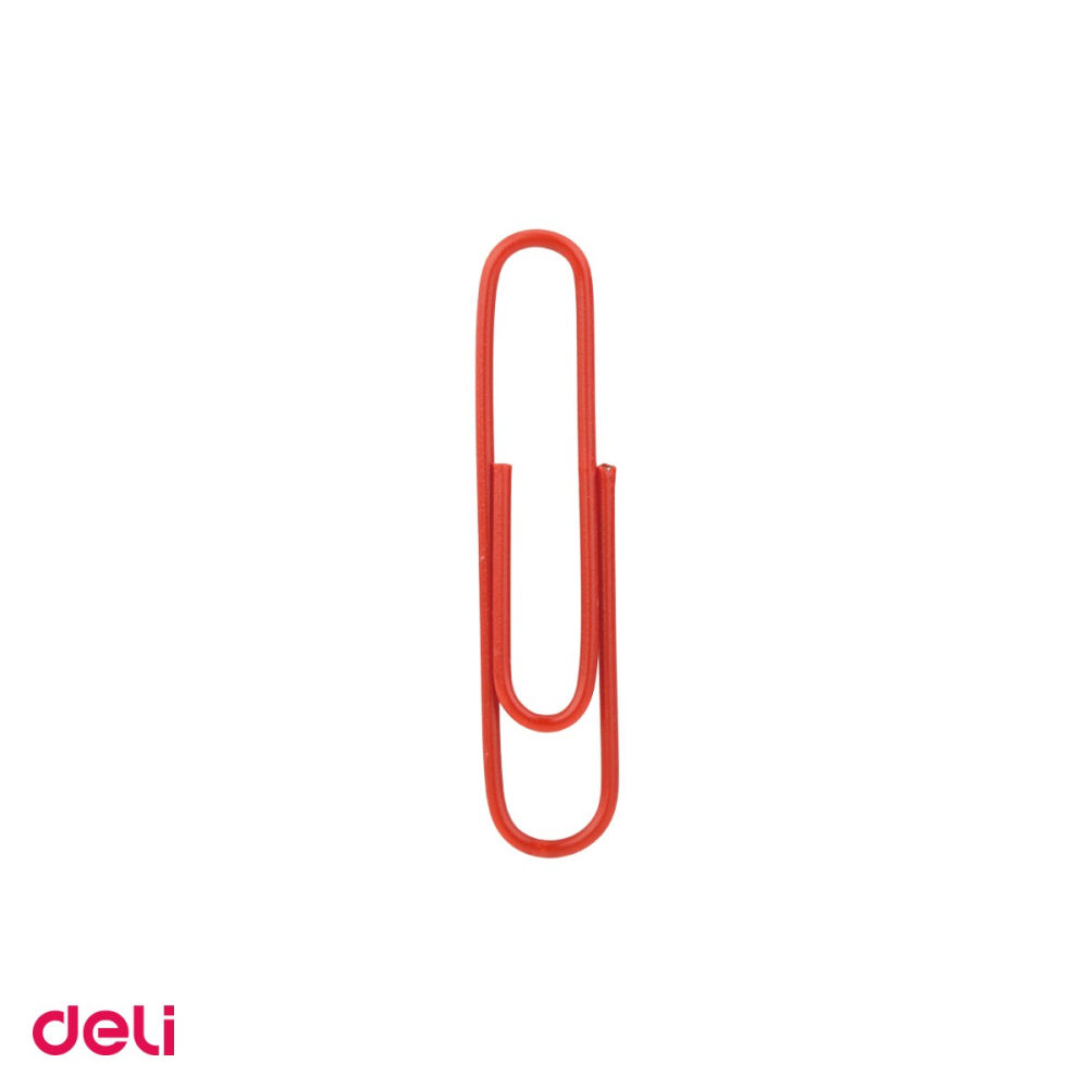 Set 10 cutii agrafe Deli din metal, 33 mm, 100 bucati pe cutie, colorate [5]