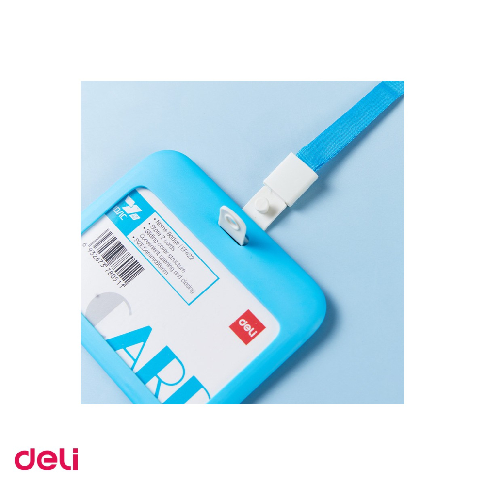 Set 10 ecusoane orizontale rigide ABS cu Snur Textil si Clip, Set Complet, Sistem Glisant, Model EF422, Culori Asortate [5]