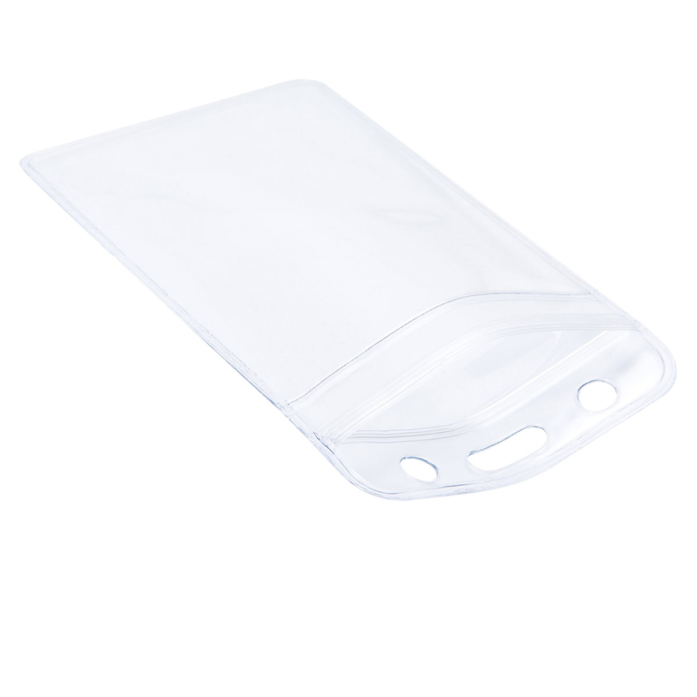 Set 10 Ecusoane Verticale Impermeabile 56x91mm cu Zip Ermetic si Prindere Universala - Suporturi pentru Badge-uri Verticale, Model 5759 [2]