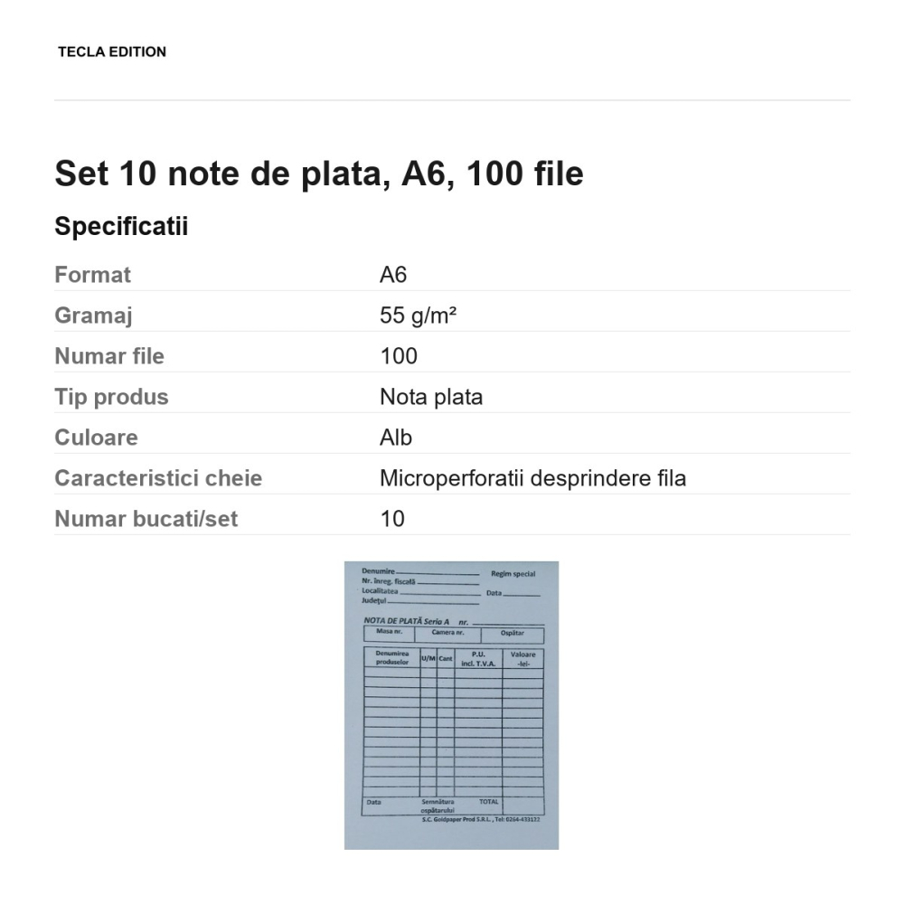 Set 10 note de plata, A6, 100 file [3]