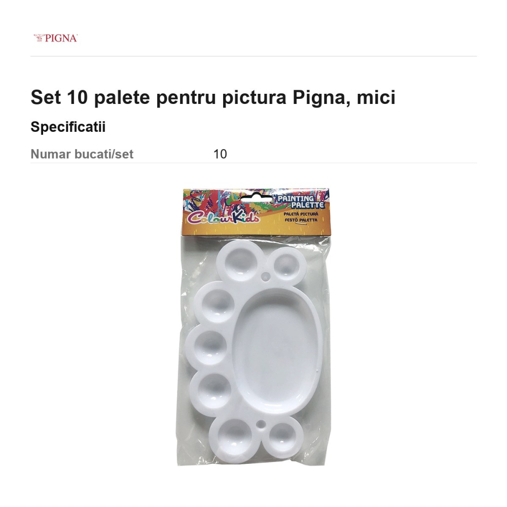 Set 10 palete pentru pictura Pigna, mici [3]