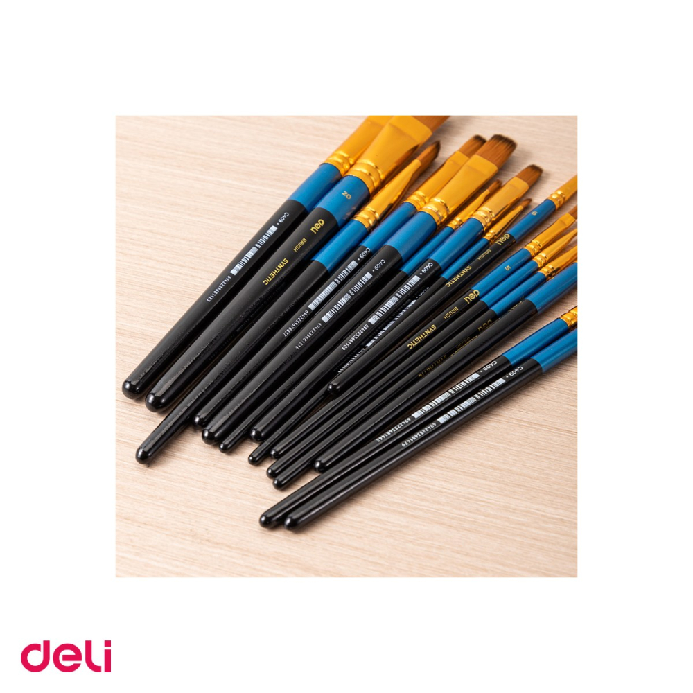 Set 10 pensule Deli, cu varf tesit, no 3 [5]