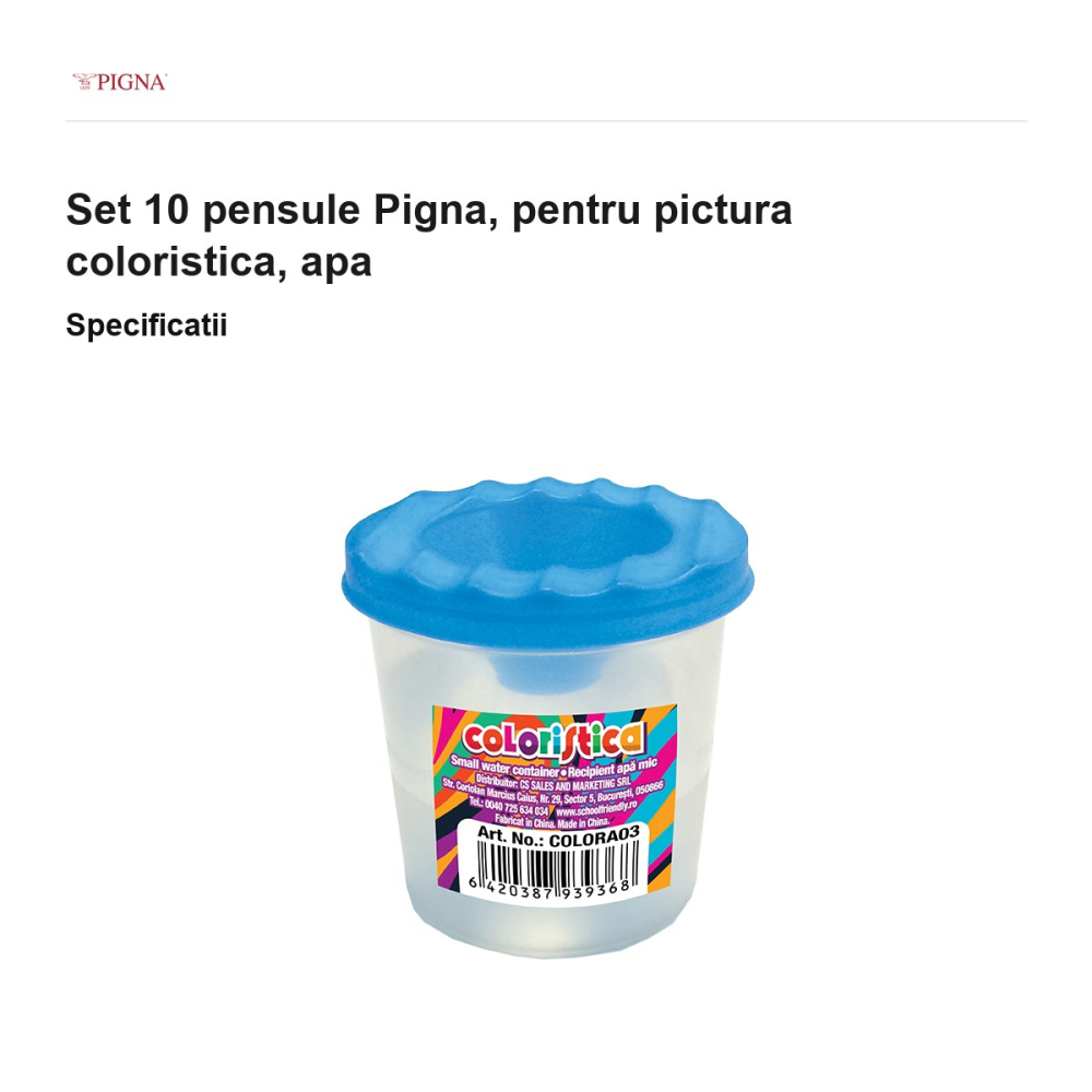 Set 10 cutii de apa Pigna, pentru pictura coloristica [3]
