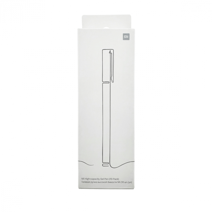 Set 10 pix-uri cu gel negru, Xiaomi Mi High-capacity, varf 0.5mm, cu capac, in cutie [2]
