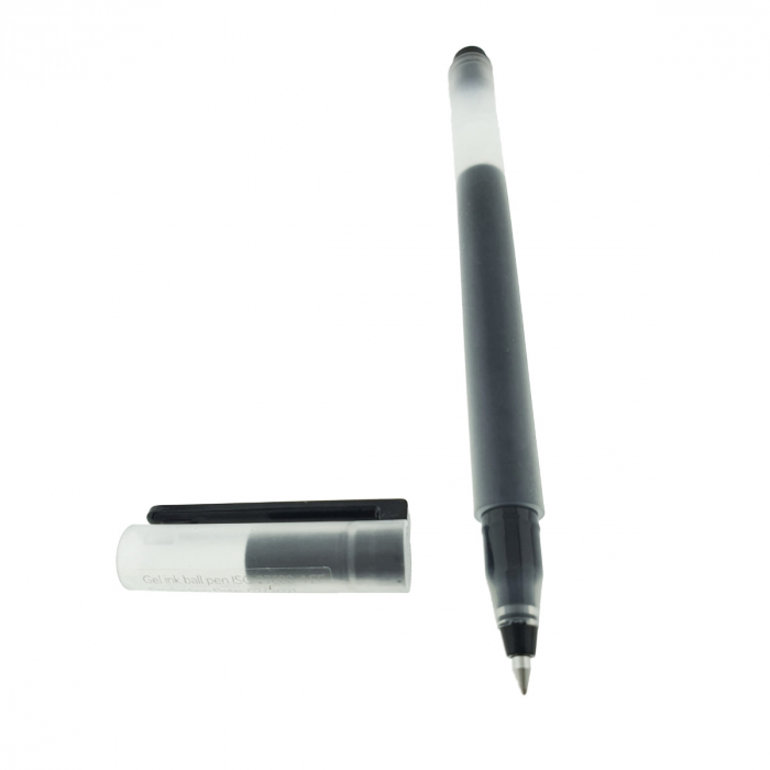 Set 10 pix-uri cu gel negru, Xiaomi Mi High-capacity, varf 0.5mm, cu capac, in cutie [3]