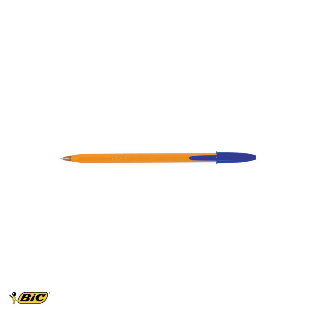 Set 10 pixuri de unica folosinta Bic Orange, scriere albastra, varf 0.7 mm, pentru birou si scoala [4]