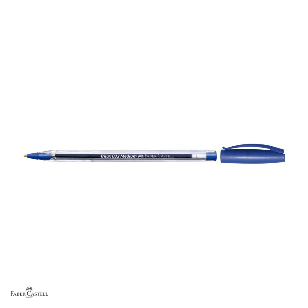 Set 10 pixuri Faber-Castell Trilux 032M Albastre, varf 1mm, 2200m [4]