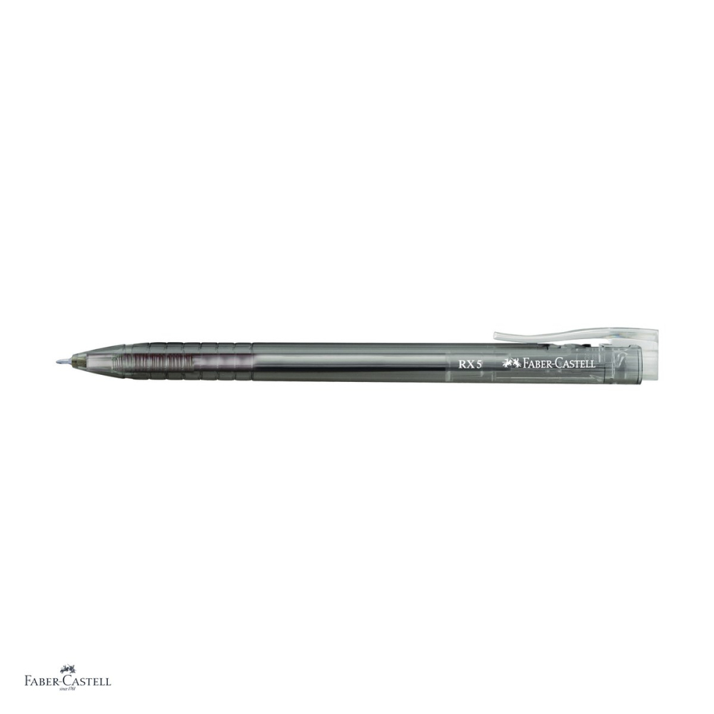Set 10 pixuri retractabile Faber-Castell RX5 semi-gel 0.5 mm negre [4]