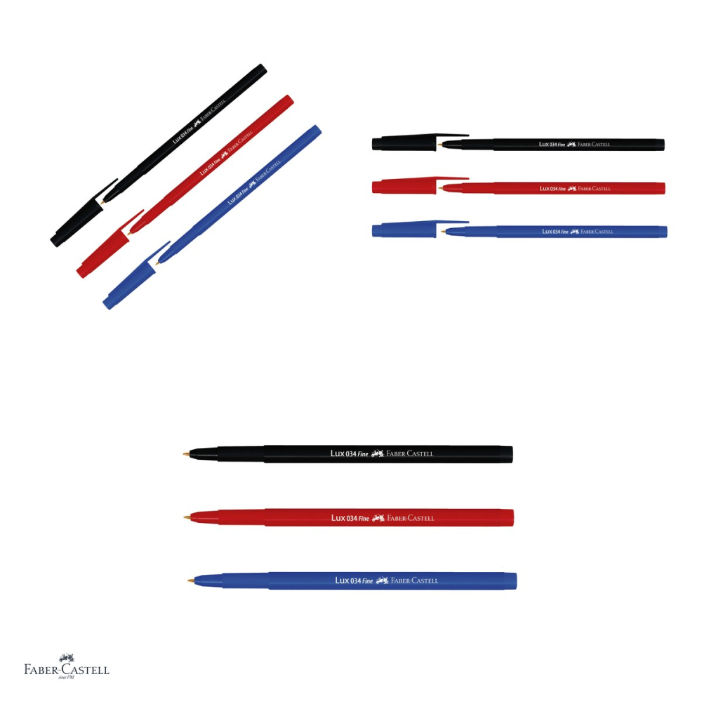Set 10 pixuri unica folosinta Faber-Castell 034, varf 0.8 mm, negre, forma ergonomica triunghiulara [4]