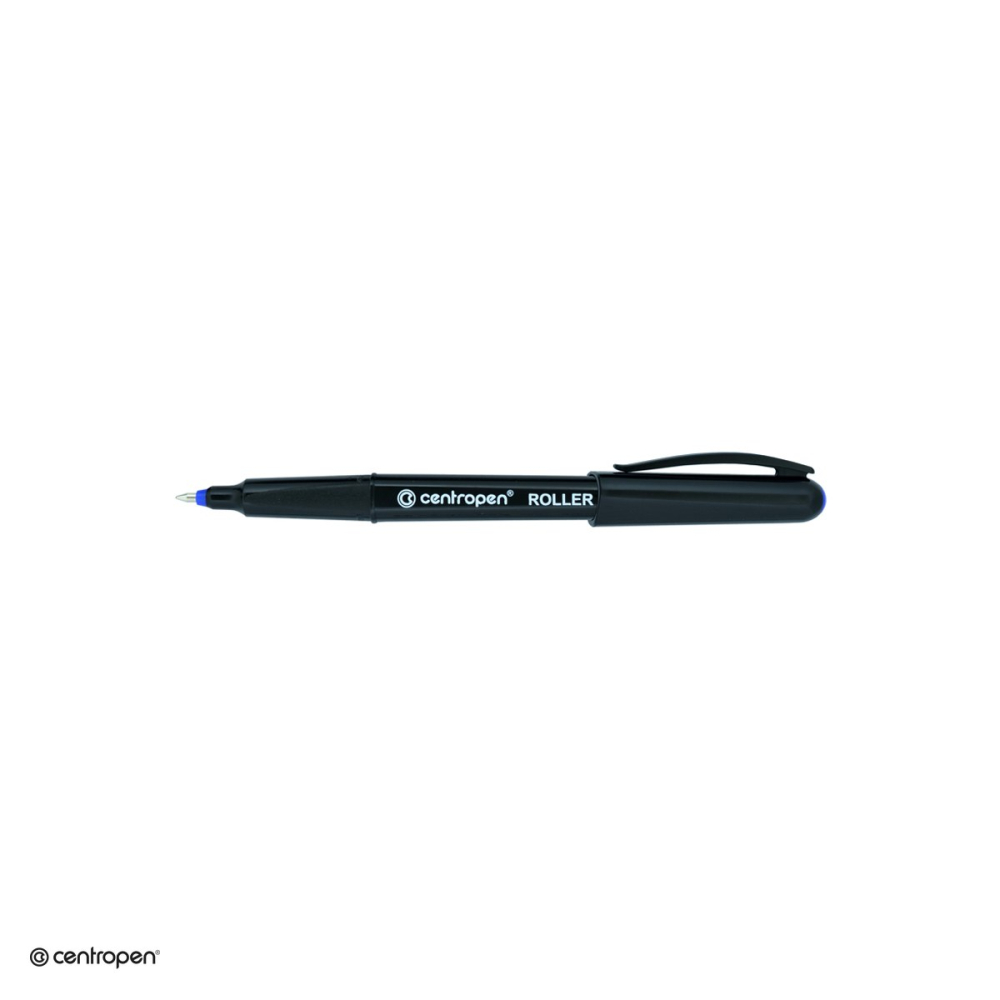Set 10 rollere Centropen 4665 M cu capac, varf metalic 0.6 mm, albastre [4]