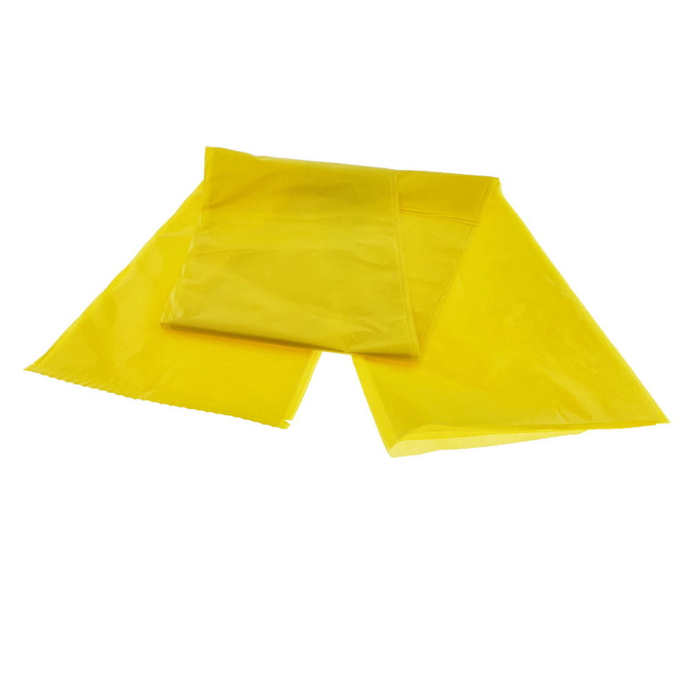 Set 10 saci menajeri 120L pentru colectare selectiva din materiale reciclate, dimensiuni 68 x 114 cm, galbeni [4]