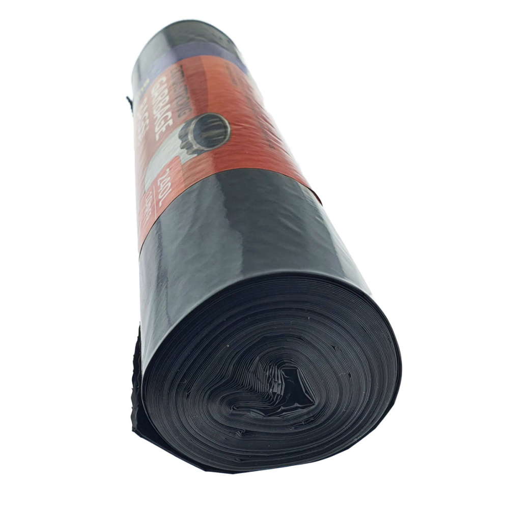 Set 10 Saci Menajeri 240L Super Rezistenti LDPE pentru deseuri voluminoase, curatenie generala si utilizare industriala, 110 x 120 cm, culoare neagra [5]