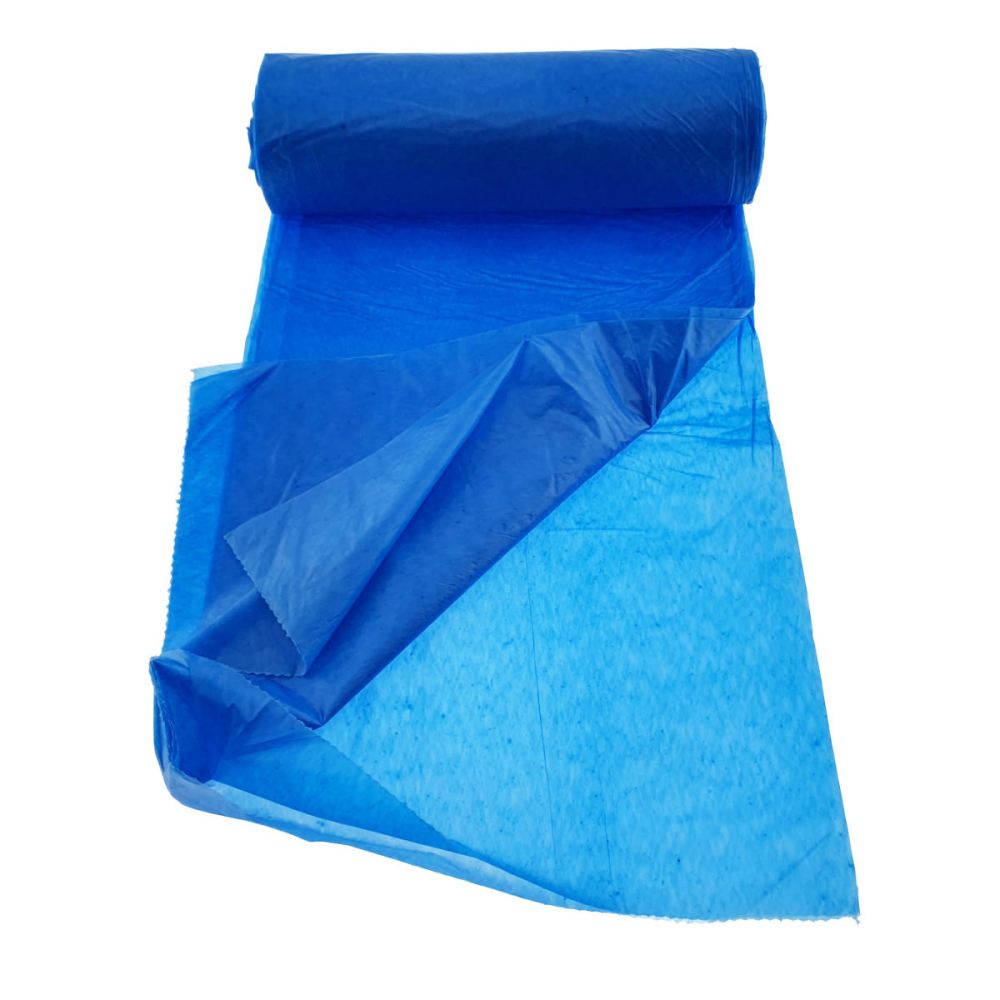 Set 10 saci menajeri Zorex Pro 60L pentru colectare selectiva hartie si carton, LDPE, dimensiuni 60 x 65 cm, albastri [4]