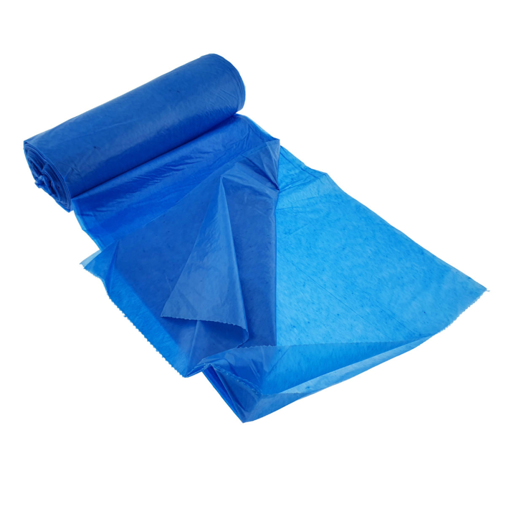 Set 10 saci menajeri Zorex Pro 60L pentru colectare selectiva hartie si carton, LDPE, dimensiuni 60 x 65 cm, albastri [2]