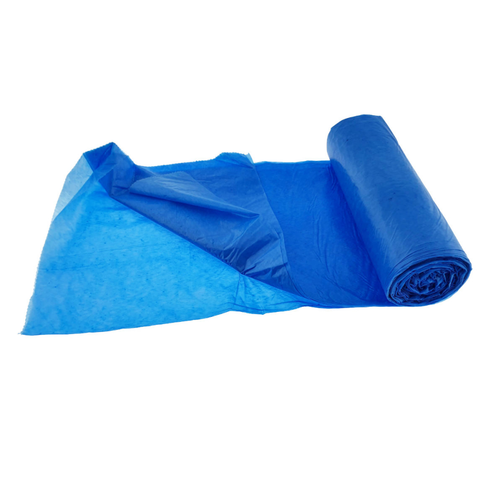 Set 10 saci menajeri Zorex Pro 60L pentru colectare selectiva hartie si carton, LDPE, dimensiuni 60 x 65 cm, albastri [6]