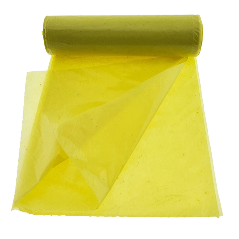 Set 10 saci menajeri Zorex Pro 60L pentru colectare selectiva plastic si metal, LDPE, dimensiuni 61 x 78 cm, galbeni [6]