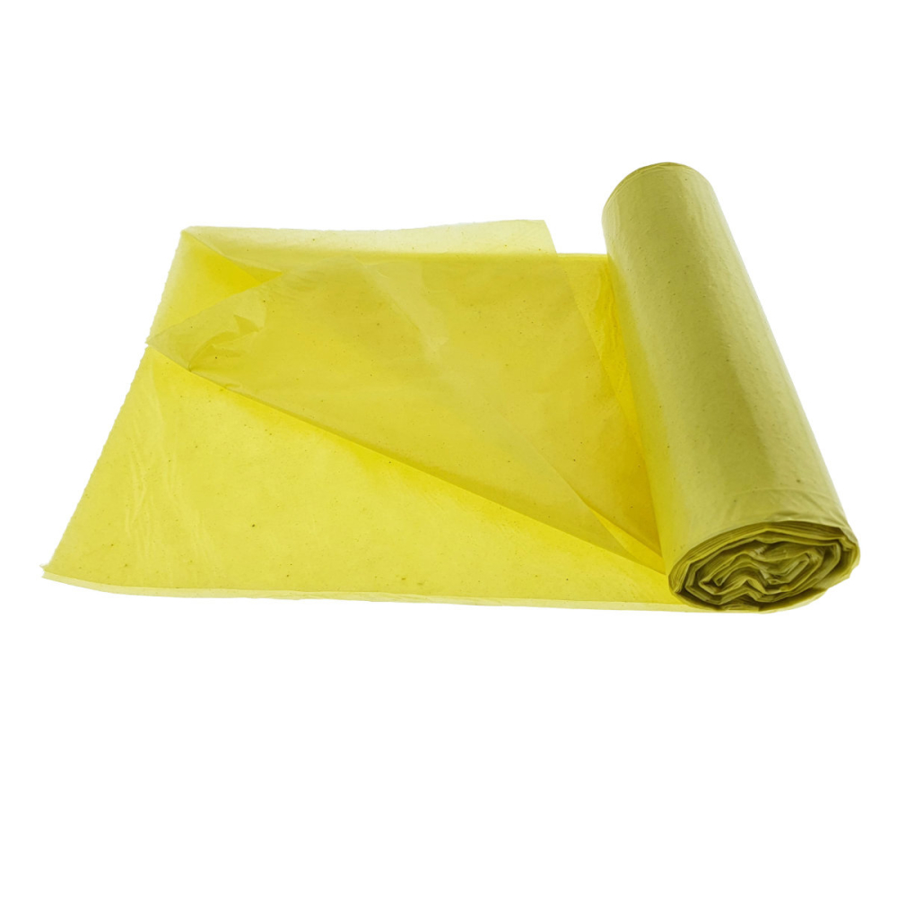 Set 10 saci menajeri Zorex Pro 60L pentru colectare selectiva plastic si metal, LDPE, dimensiuni 61 x 78 cm, galbeni [4]