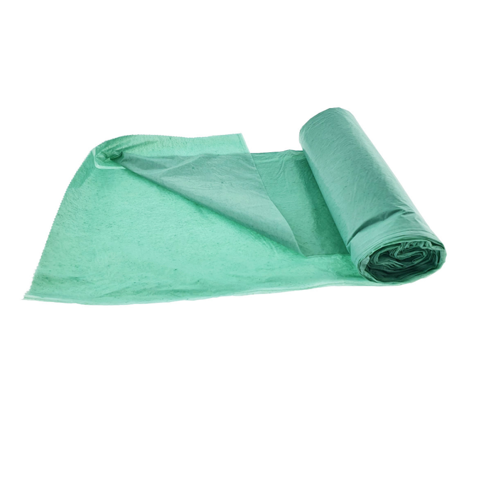 Set 10 saci menajeri Zorex Pro 60L pentru colectare selectiva sticla, LDPE, dimensiuni 58 x 67 cm, verzi [4]