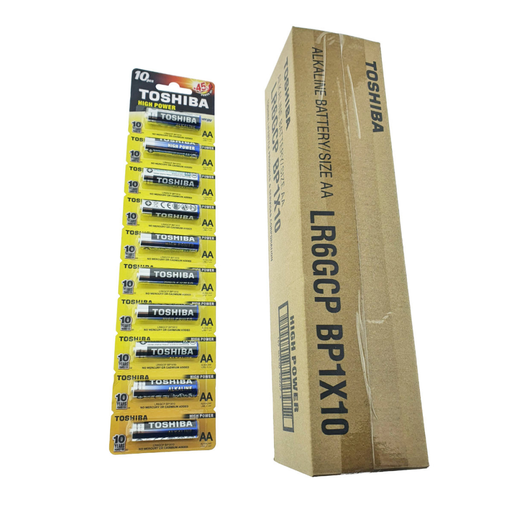 Set 100 Baterii Alcaline Toshiba High Power AA LR06, 1.5V, Performanta Superioara si Durata Extinsa, pentru Dispozitive Electrice si Electronice, Stoc Volum Maxim si Eficienta Cost [2]