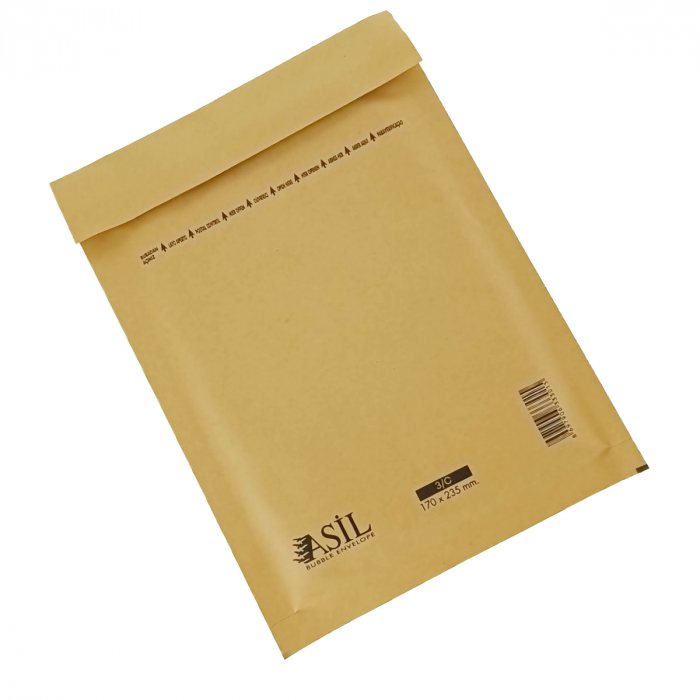 Set 100 bucati plic anti-soc cu bule, 170 x 235 mm, 00132, cu clapeta de 30mm adeziva, maro [1]
