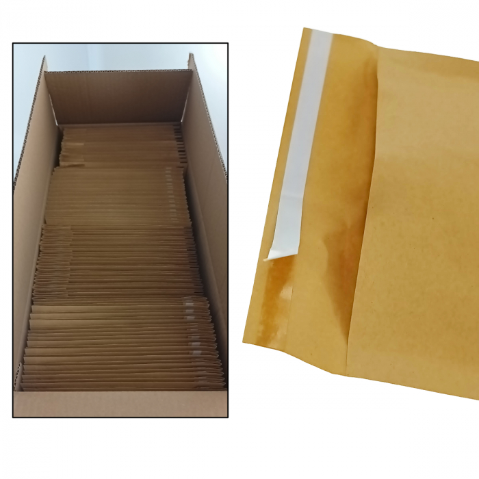 Set 100 bucati plic anti-soc cu bule, 170 x 235 mm, 00132, cu clapeta de 30mm adeziva, maro [4]