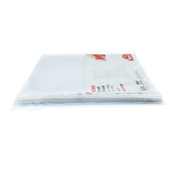 Set 100 folii de protectie A4 cu deschidere superioara, 40 microni, Noki 12320, suprafata orange peel [3]